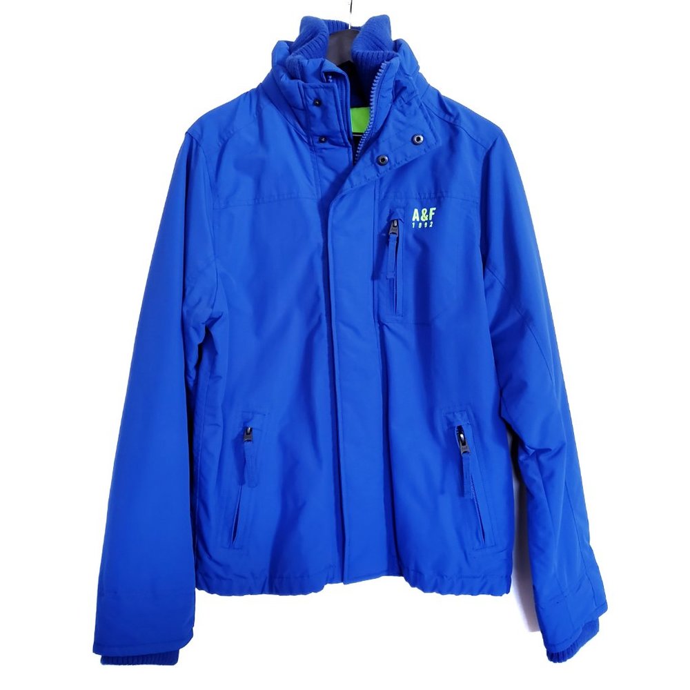 Abercrombie Men's Winter Jacket - Electric Blue